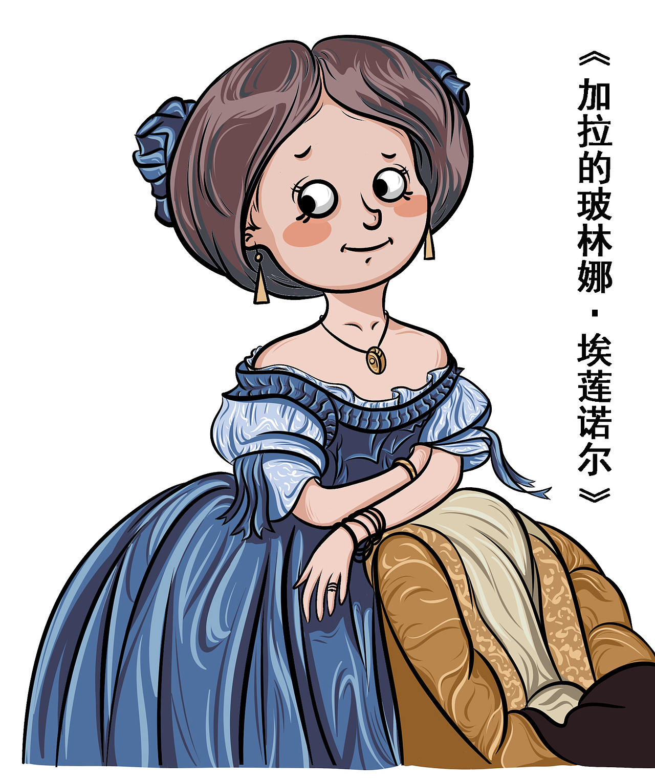 版绘之《世界名画》系列,卡通版头像集齐12张