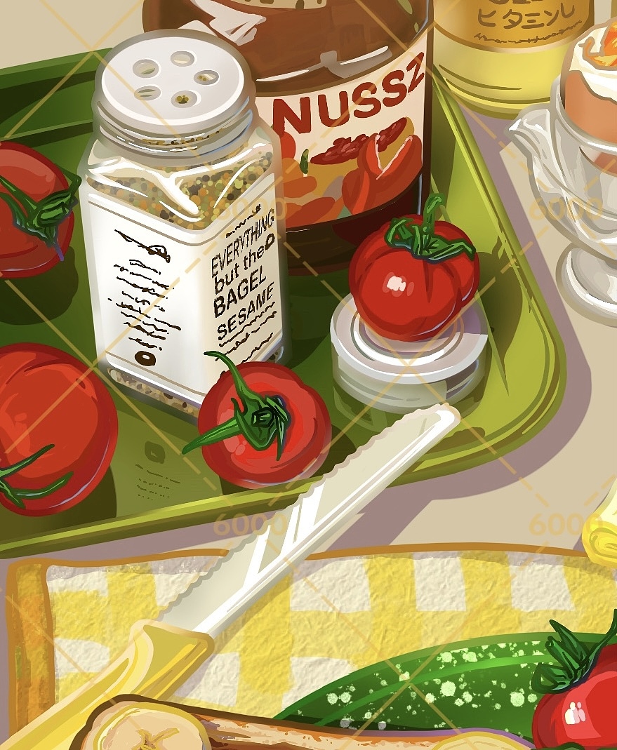 美食系列插画