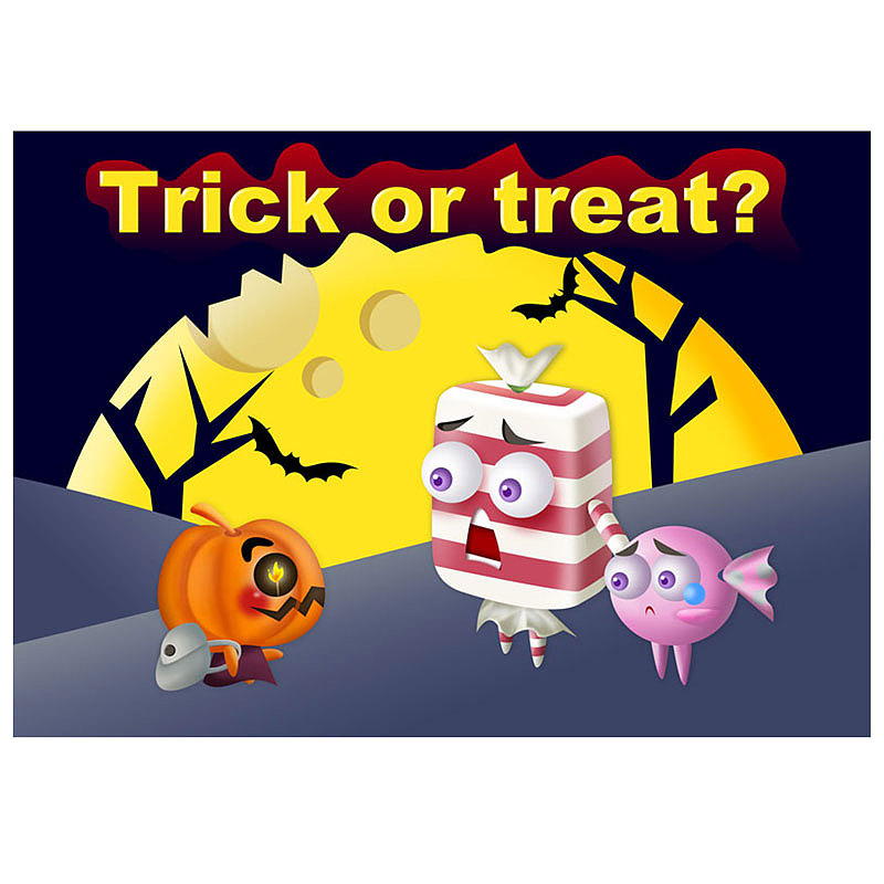Trick or treat?（图ZNjIxOTM4MDQ=） - 创作习作 - 站酷设计师蓓蓓630原创素材 - 站酷ZCOOL