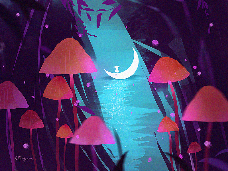 插画篇-梦幻之旅系列（图ZMTIxODYwODk2） - 创作习作 - 站酷设计师风绽原创素材 - 站酷ZCOOL