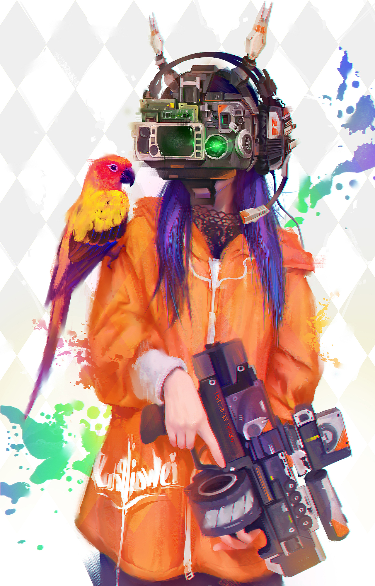 赛博朋克（图ZMjU2NDc3MDA4） - 概念设定 - 站酷设计师荣佳玮RONG原创素材 - 站酷ZCOOL