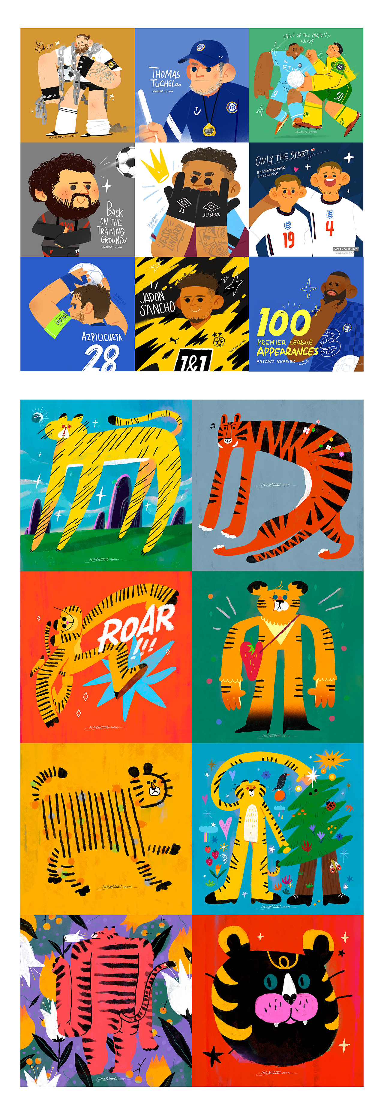 2021作品回顾-by 丁几（图ZMjgxNDg2MzY0） - 新锐潮流插画 - 站酷设计师丁几huangding原创素材 - 站酷ZCOOL