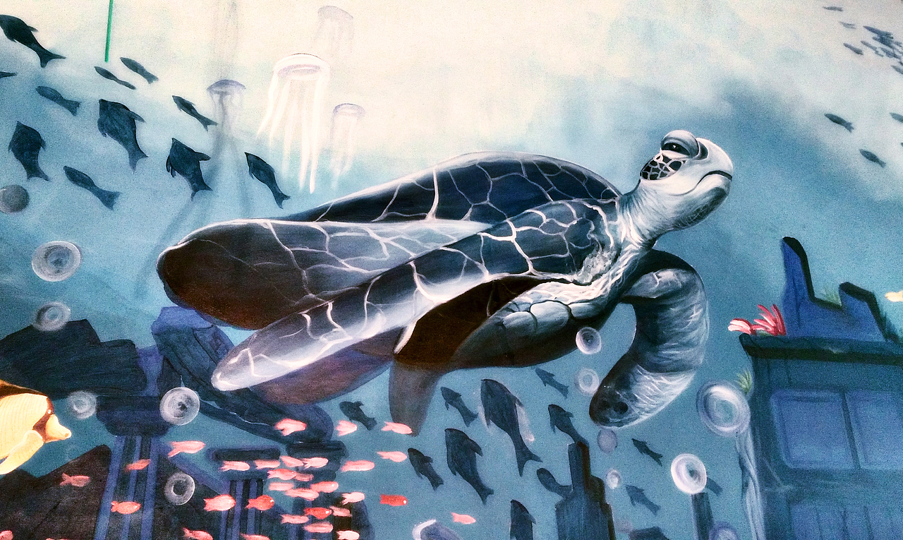 青海-自助餐厅壁画---（图ZNTM1MDc4MDg=） - 新锐潮流插画 - 站酷设计师壁尚手绘贵州墙绘原创素材 - 站酷ZCOOL