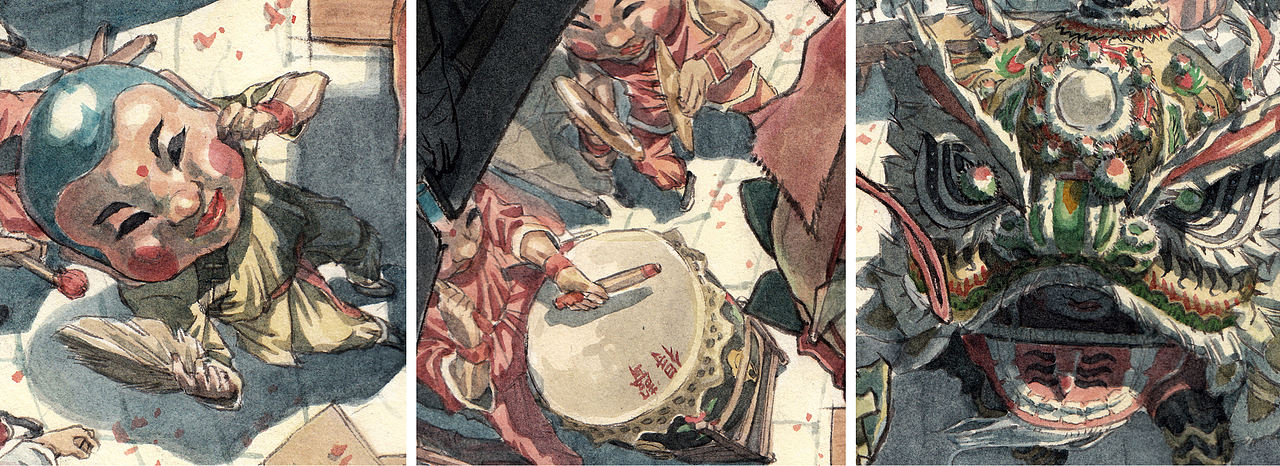 《醒魂》系列插画-醒狮起源(图ZMTgyMjAxNTgw) - 其他平面 - 站酷设计师何浩斌原创素材 - 站酷ZCOOL