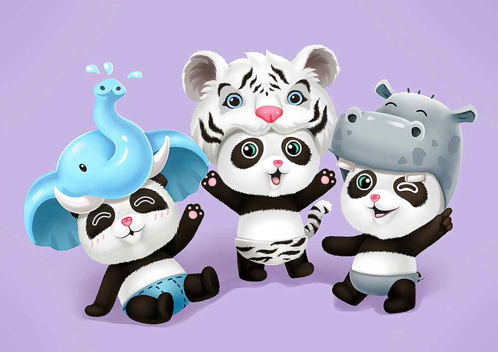 长隆熊猫三胞胎设计大赛参赛作品