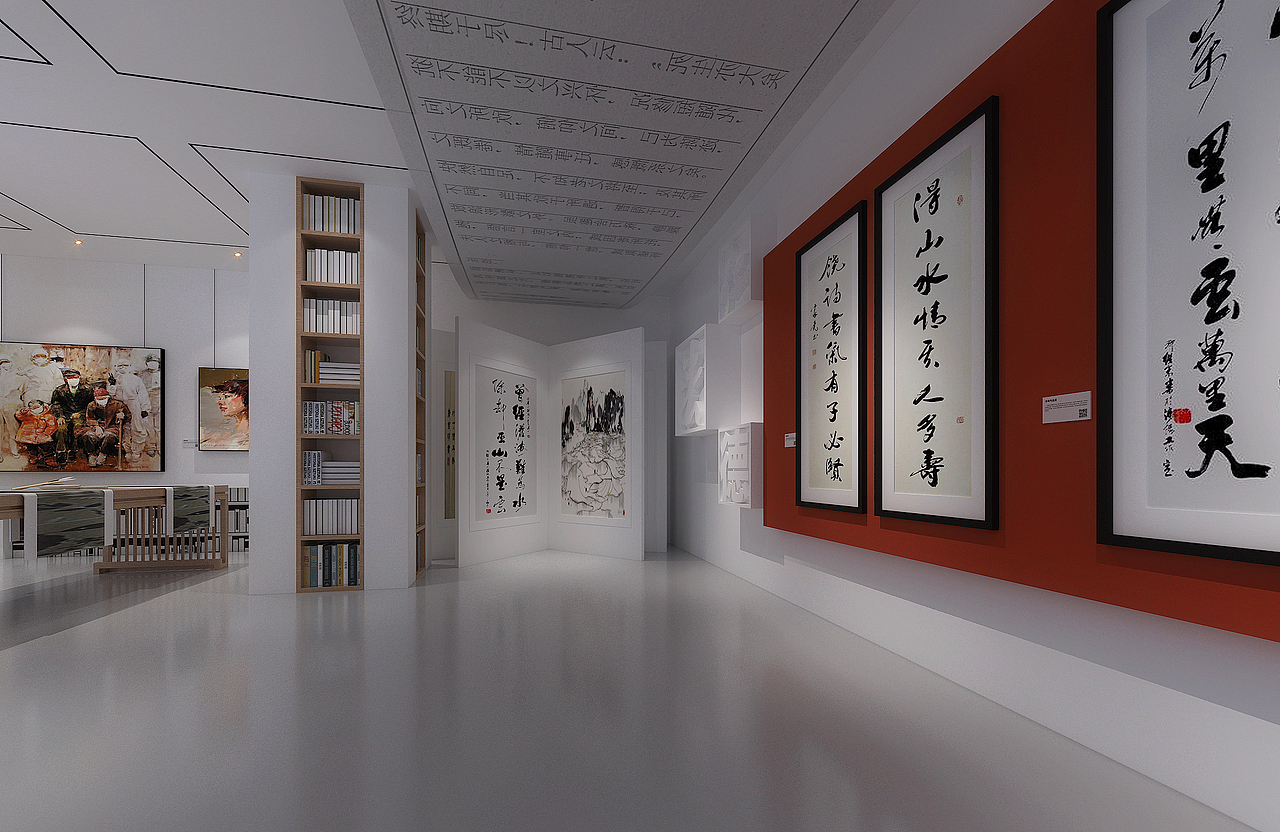 书画展|空间|展陈设计|竹林第_原创作品-站酷zcool