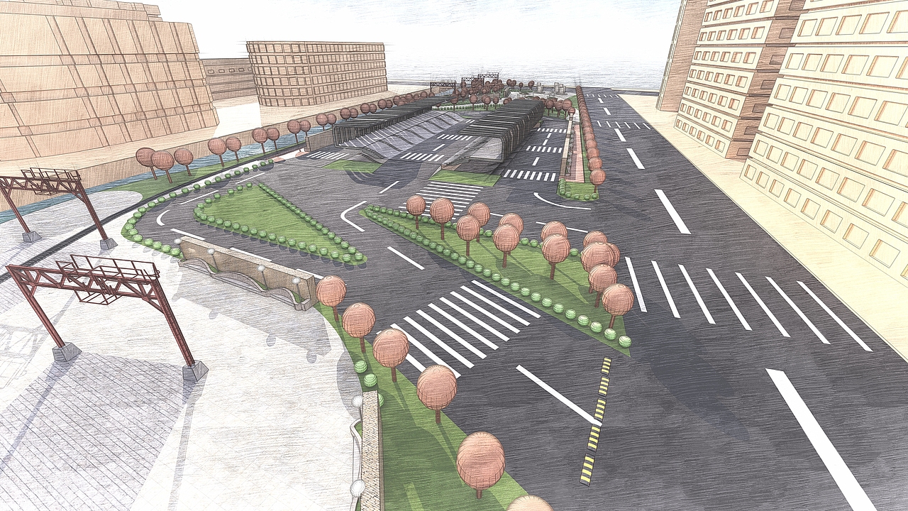 车水马龙——闸北区景观设计