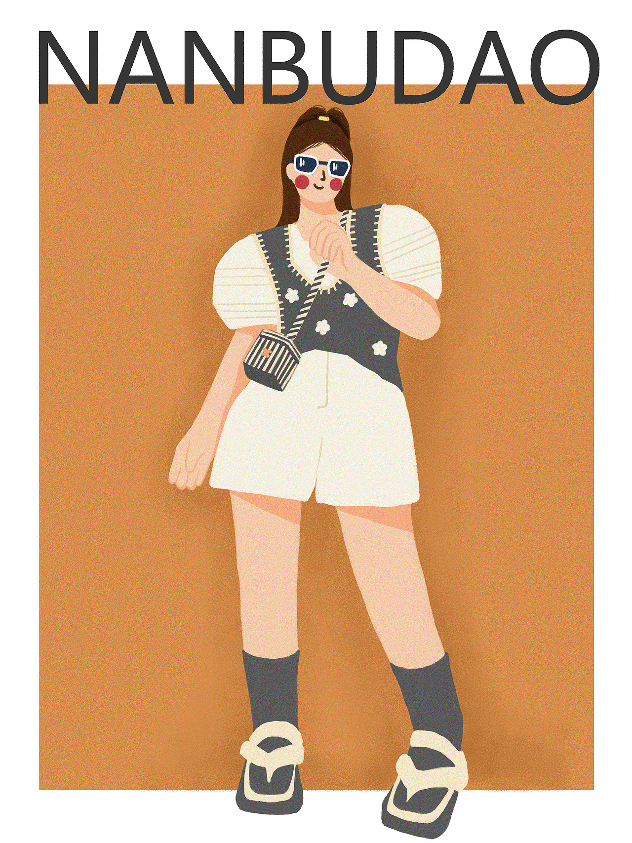 扁平风小姐姐（图ZMjU4NzgyMjM2） - 创作习作 - 站酷设计师楠不倒插画师原创素材 - 站酷ZCOOL