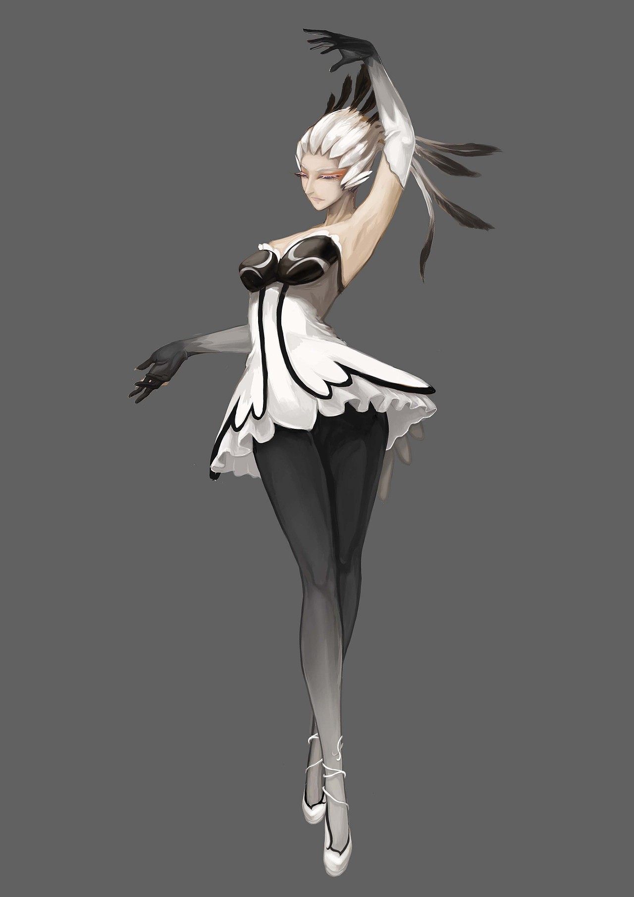 【零极手绘】蛇鹫拟人