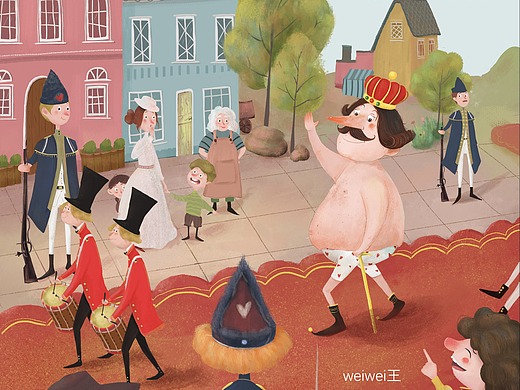 5年前木木夕由1201037插画-商业插画皇帝的新装3年前妖孽的怪癖插画