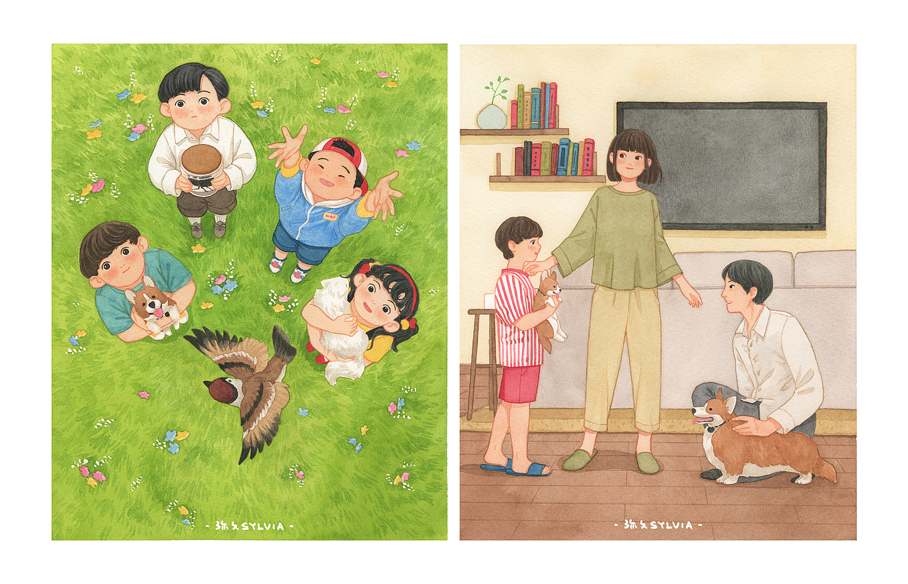 《生命奇迹》四册童书封面及内页插画合集