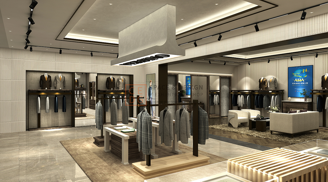 男装-梵思诺品牌空间形象迭代（图ZMzUwMTkyNTI0） - 展陈设计 - 站酷设计师深圳市晨艺时代原创素材 - 站酷ZCOOL
