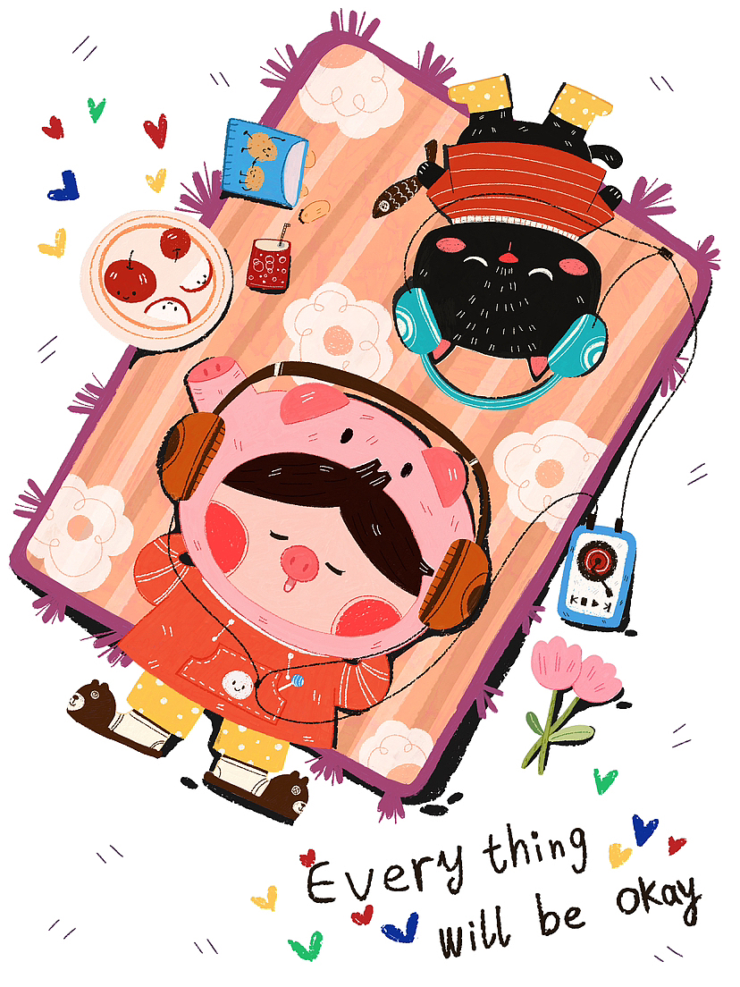 原创系列插画｜秋天宅的猪&咪（图ZMzUyOTAzNTIw） - 儿童插画 - 站酷设计师老椰子008原创素材 - 站酷ZCOOL