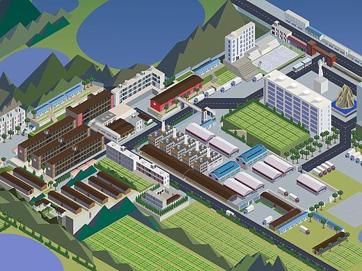 2.5D建筑模型场景还原
