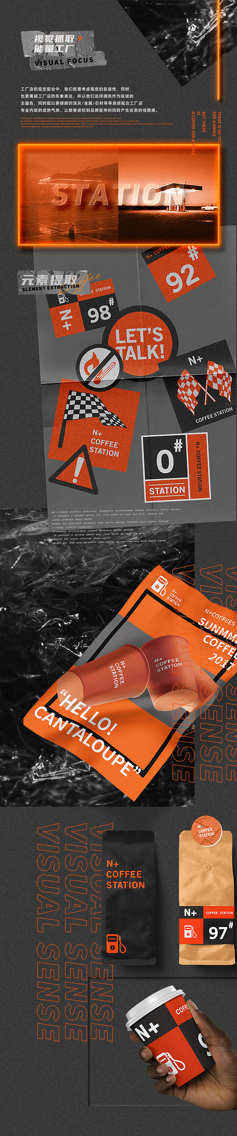 品牌设计『 N+ COFFEE STATION 』✖ 新罐头（图ZMjA5NDQyMzk2） - 品牌 - 站酷设计师新罐头视觉策略原创素材 - 站酷ZCOOL