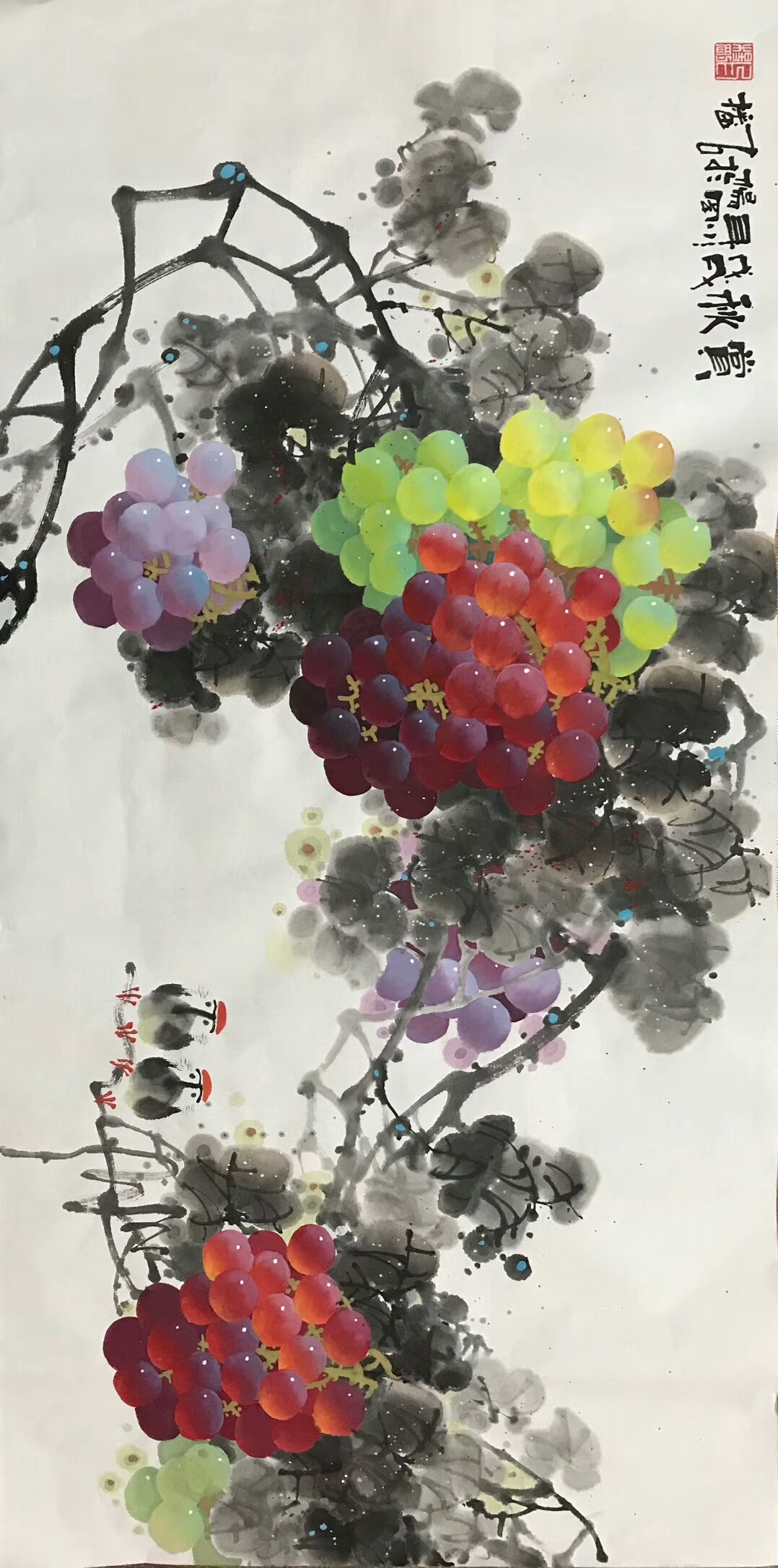 杨刚写意葡萄