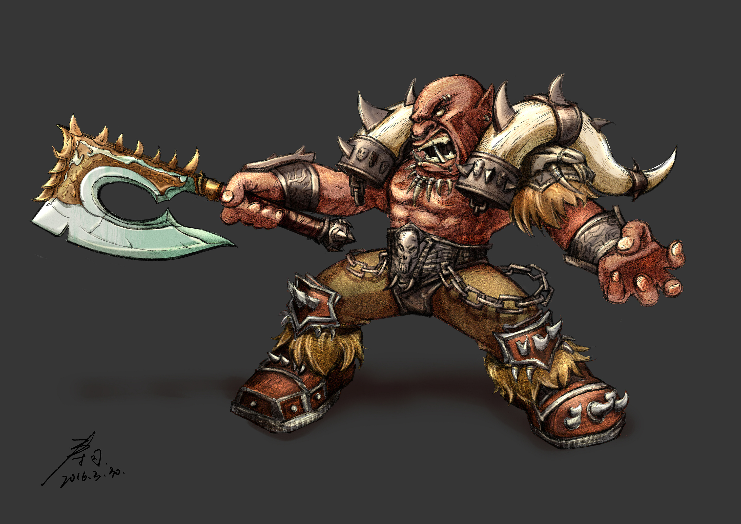 炉石传说 | 战士q版形象