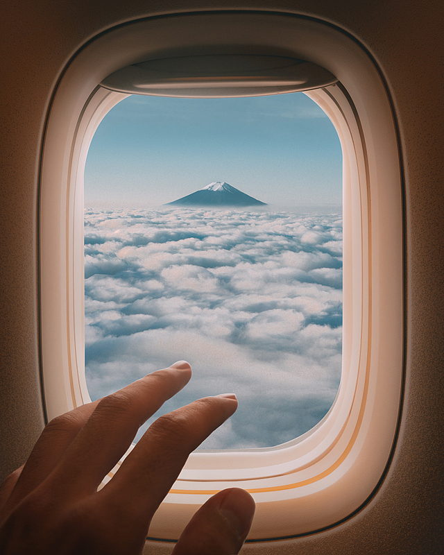 【富士山上】_合成