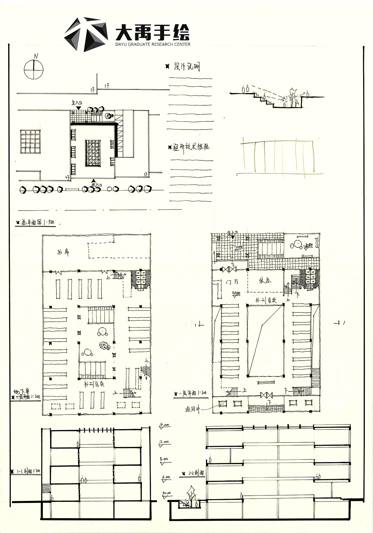 大禹手绘建筑快题欣赏合辑