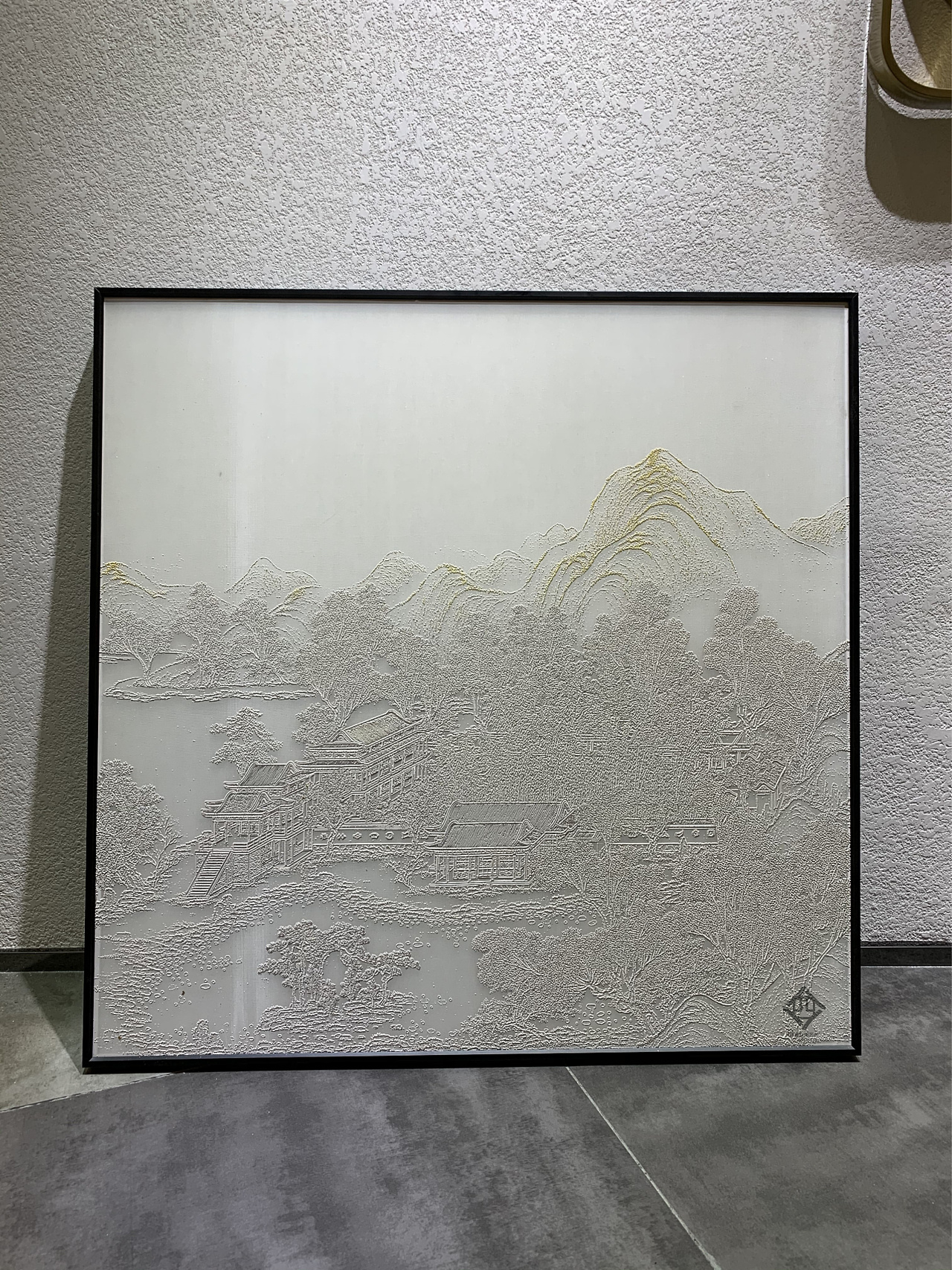 浮雕肌理,新中式|空间|家装设计|四舍空间艺术品 - 原创作品 - 站酷