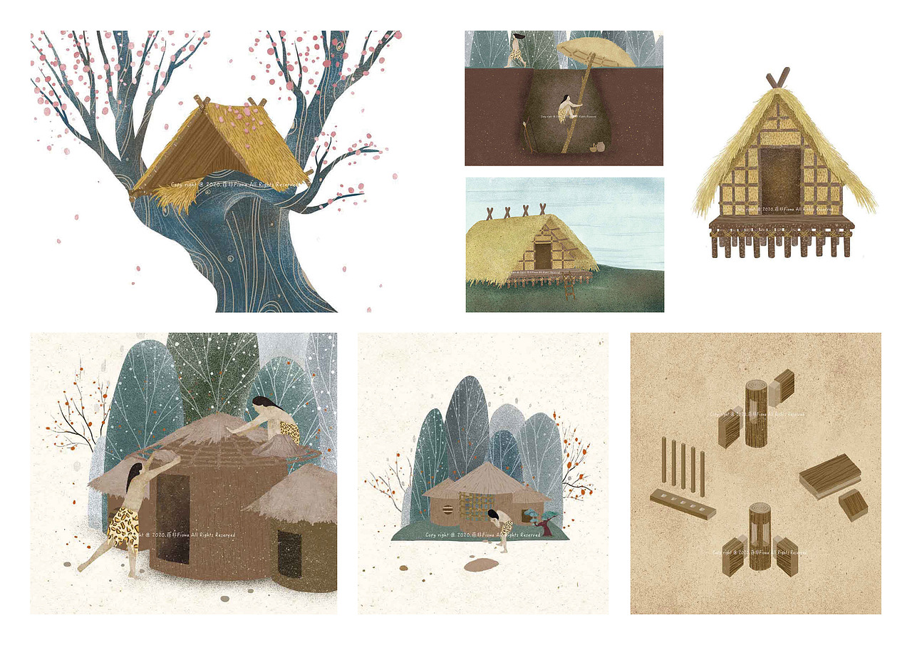 《汉字中国》绘本第二辑（图ZMjkzNTI5MTA0） - 商业插画 - 站酷设计师菲非Fiona原创素材 - 站酷ZCOOL