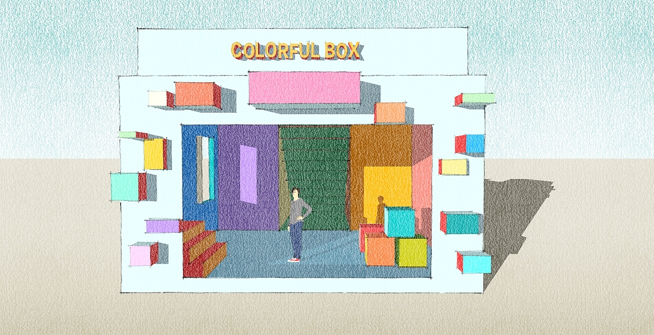 Colorful box（图ZMTYxMDAzNTEy） - 绘本 - 站酷设计师Cheese琪原创素材 - 站酷ZCOOL