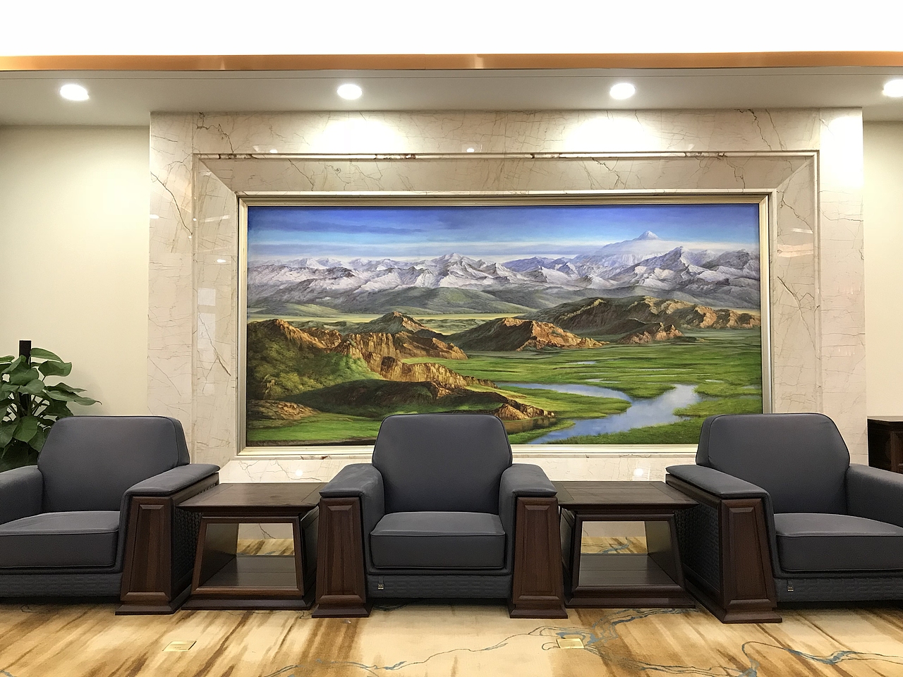 英威腾领导办公室风水挂画