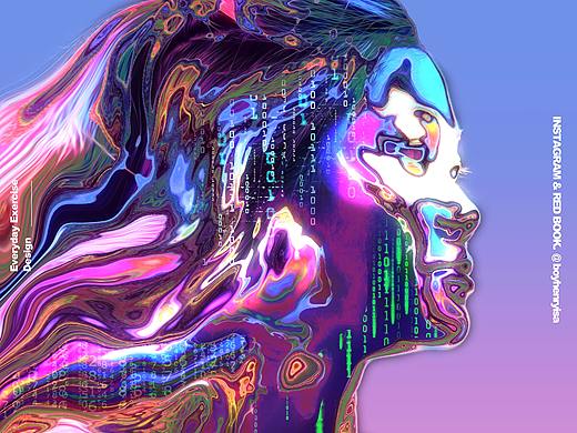 Work 003-未来风抽象人物肖像（个人主页-ZNTc1MjUwNDA=） - Motion Graphic - 站酷设计师Boyhenryisa原创素材 - 站酷ZCOOL