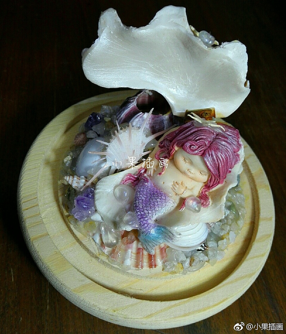 小果手工（四）小人鱼（图ZODczNTczNzY=） - 其他手工艺 - 站酷设计师小果插画原创素材 - 站酷ZCOOL