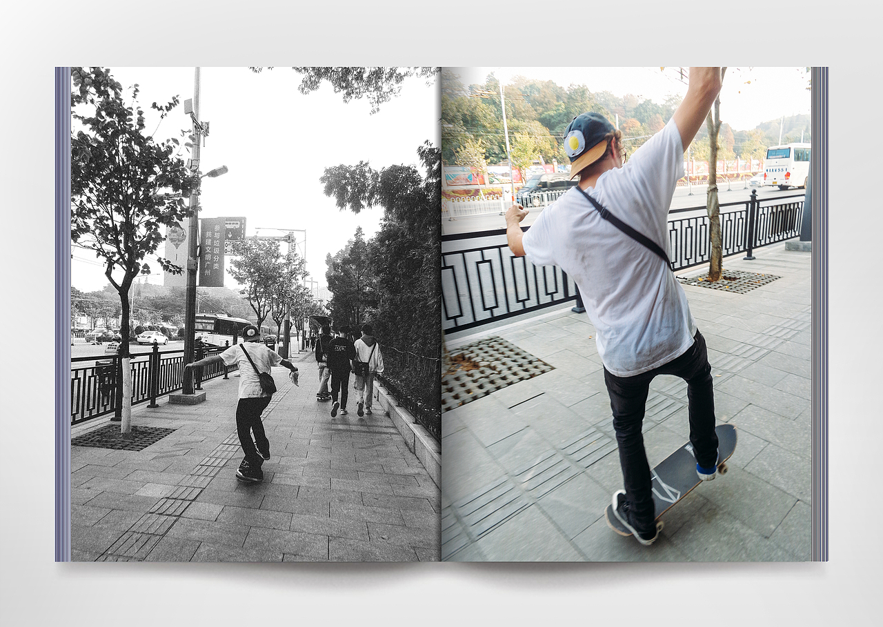 滑板摄影画册《city skatelife》上