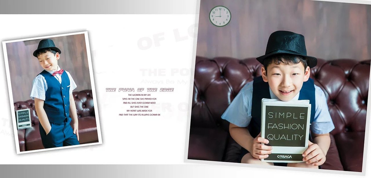 儿童摄影后期相册设计