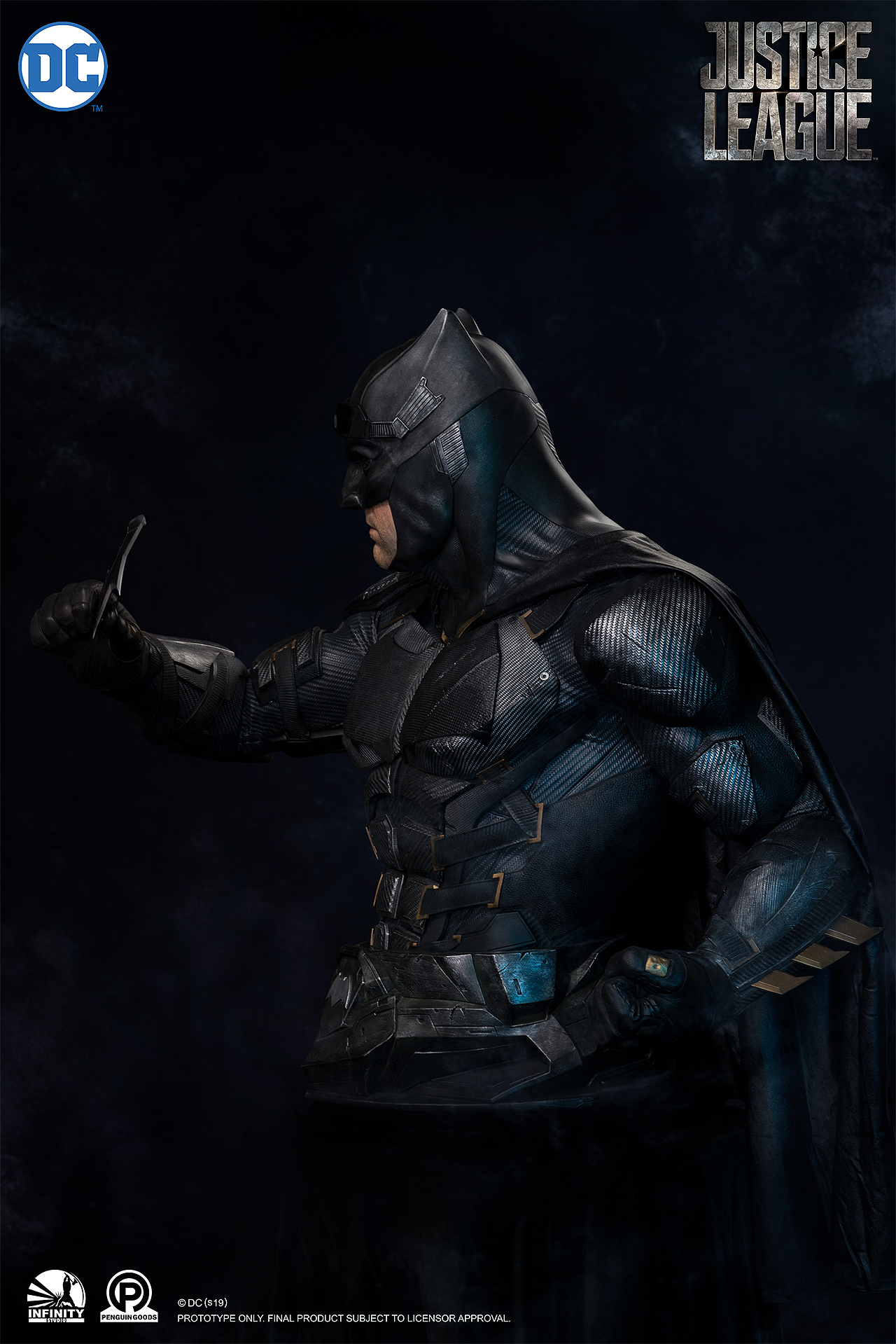 开天dc系列,1/1蝙蝠侠半身像