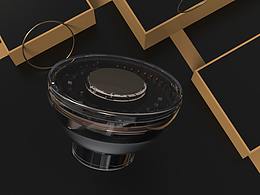 家电产品结构透明系列-Creo建模渲染米家夜灯