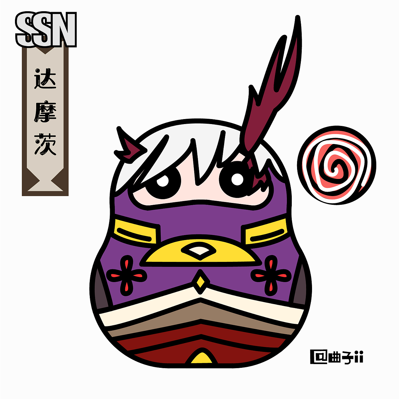 阴阳师式神达摩 illustration