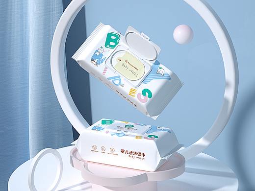 婴儿湿巾建模渲染