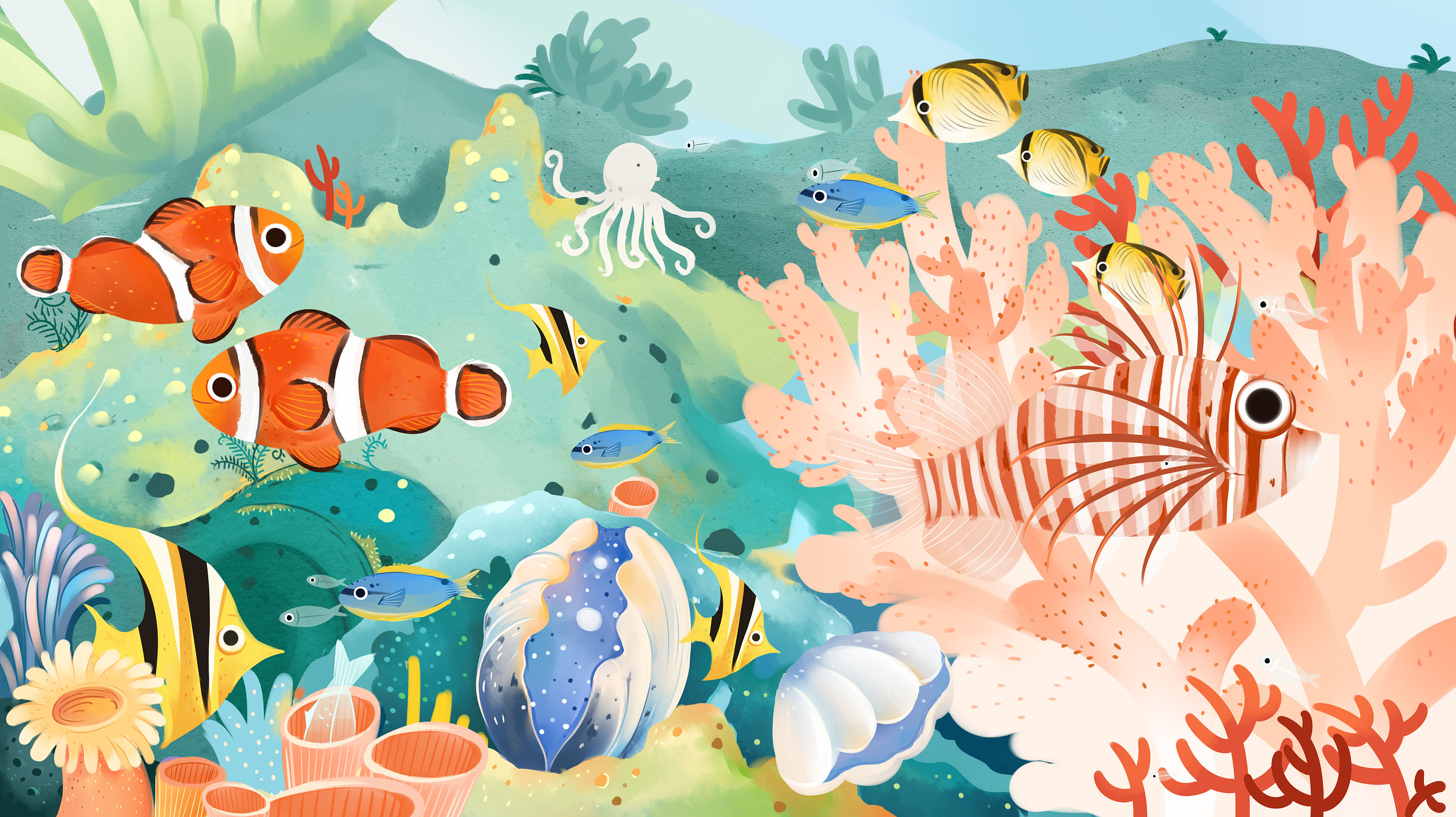 海底世界|插画|儿童插画|艺心小画 - 原创作品 - 站酷 (ZCOOL)