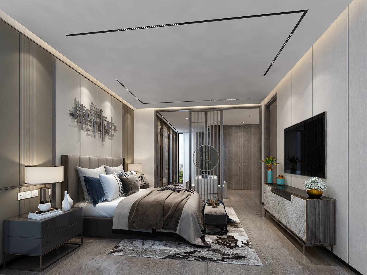 惠州别墅装修：中海汤泉，现代轻奢风设计（图ZMjY0NzQ4MjU2） - 家装设计 - 站酷设计师深圳岚庭装饰原创素材 - 站酷ZCOOL