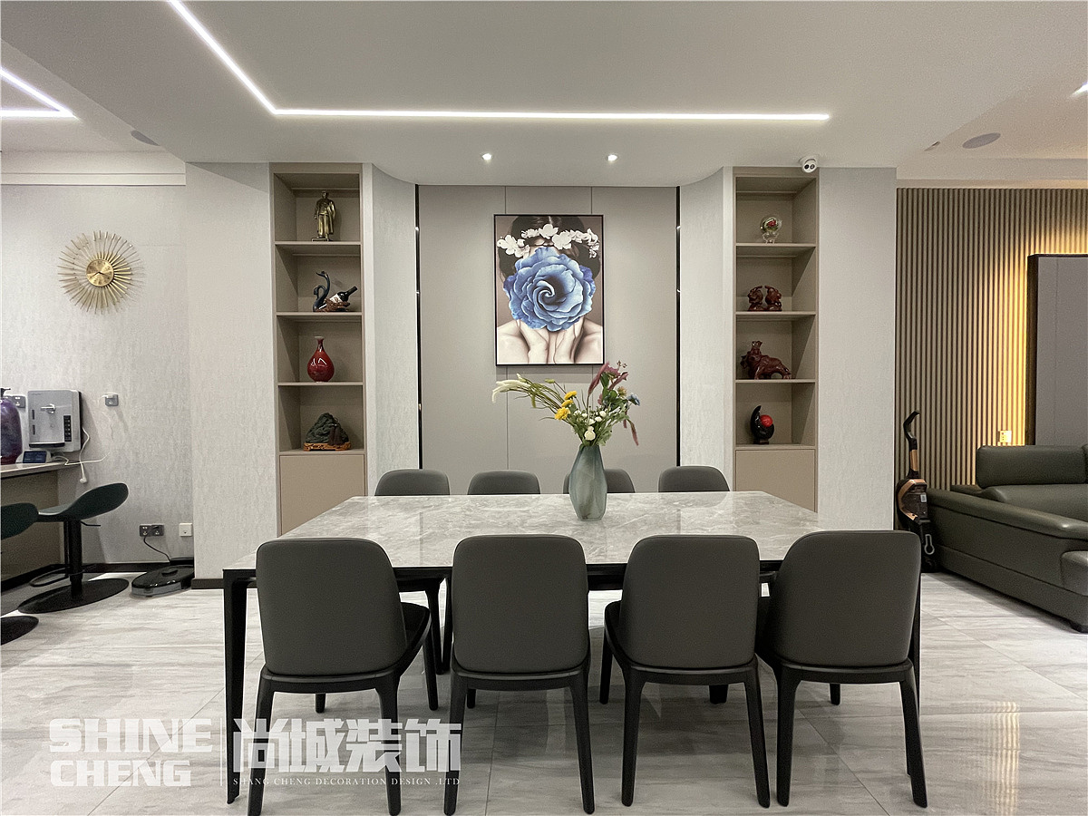 泰安五矿万境水岸400㎡现代风格装修设计实景案例