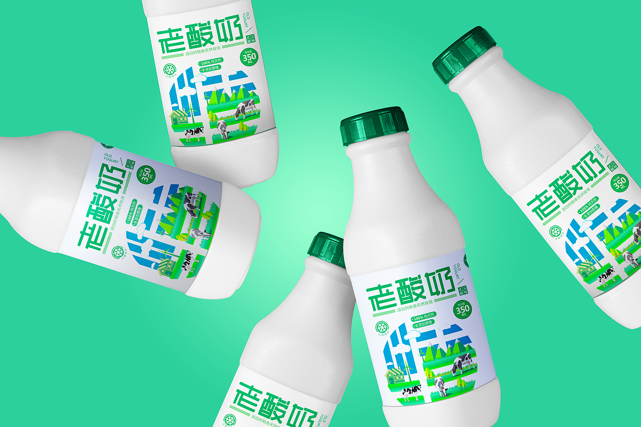 福仁源酸奶LOGO/包装