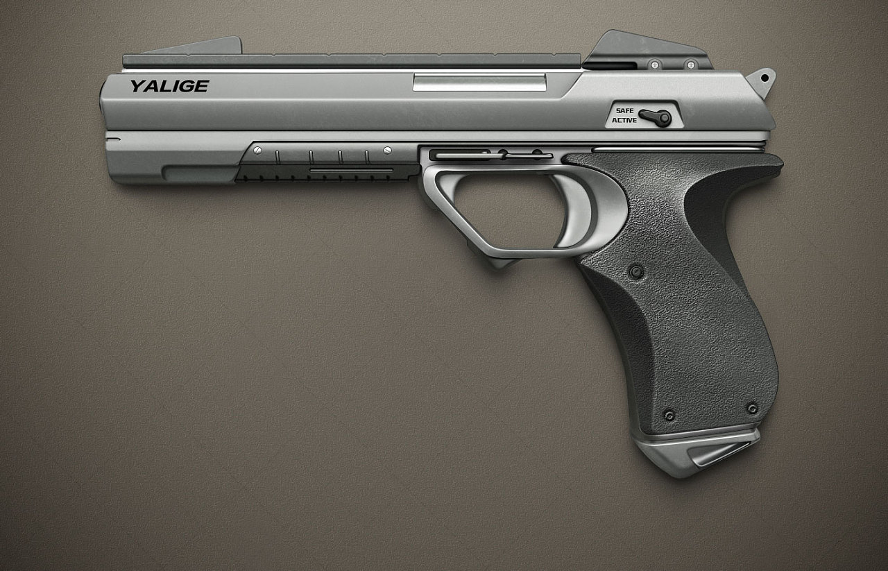 Glock 17 Gen 4手枪设计~概念设计欣赏 - 普象网