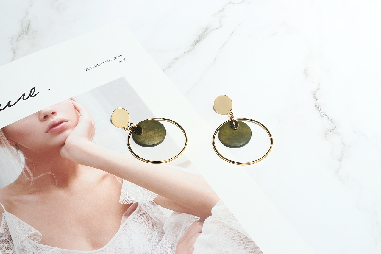 耳环室内杂志风摄影