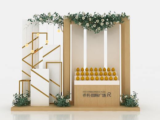 金蛋台 美陈效果图设计