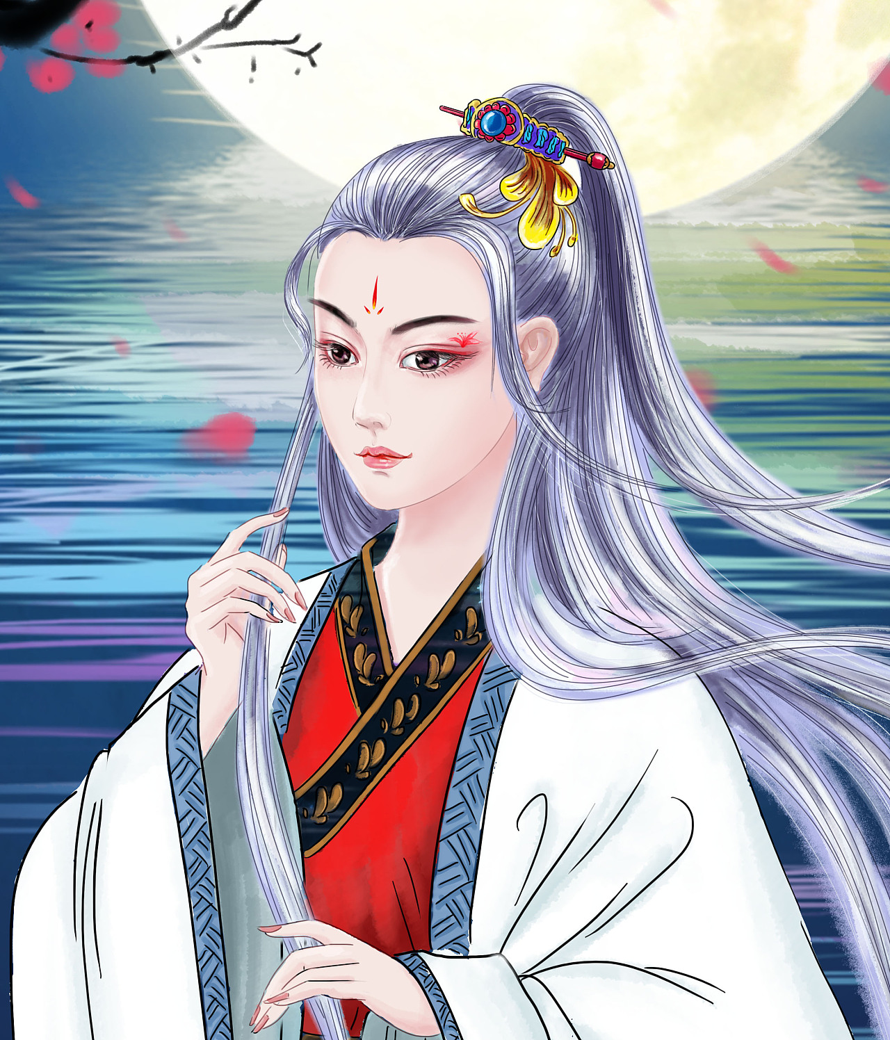 古风人物插画练习