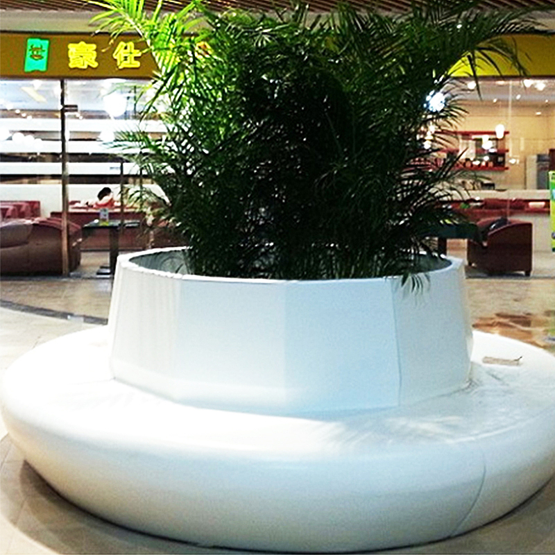 玻璃钢高低花盆座椅