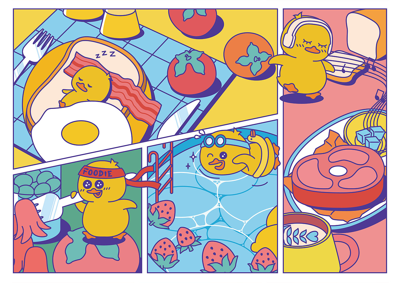 supor蘇泊爾 Q趣KV（圖ZMjUzNTIzOTQ0） - 商業(yè)插畫(huà) - 站酷設(shè)計(jì)師好好好好樣的原創(chuàng)素材 - 站酷ZCOOL