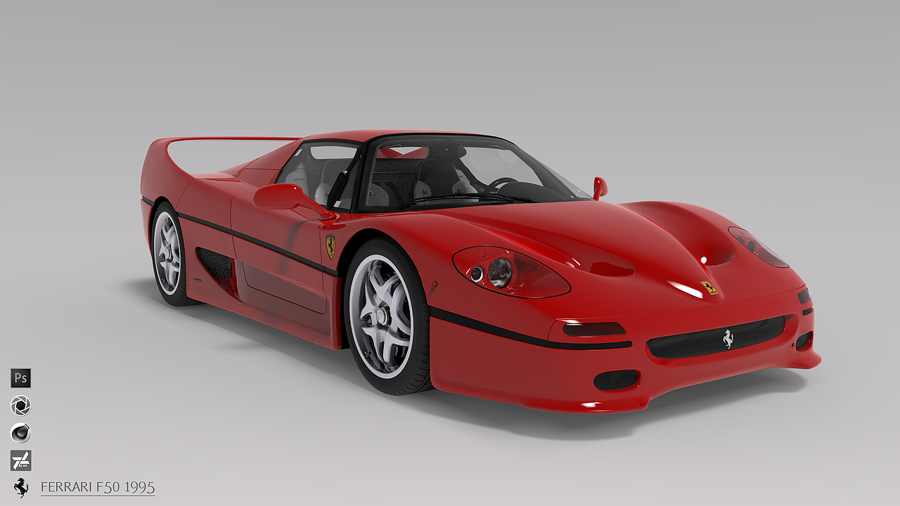 Ferrari F50 1995 渲染