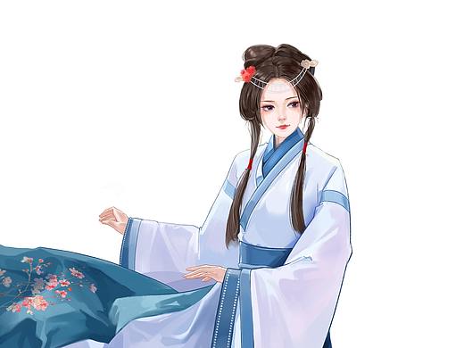 古風(fēng)小姐姐立繪（個(gè)人主頁-ZNDI2NjA1MTI=） - 創(chuàng)作習(xí)作 - 站酷設(shè)計(jì)師變化是好事原創(chuàng)素材 - 站酷ZCOOL