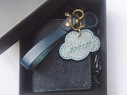 手工皮质卡包、钥匙扣