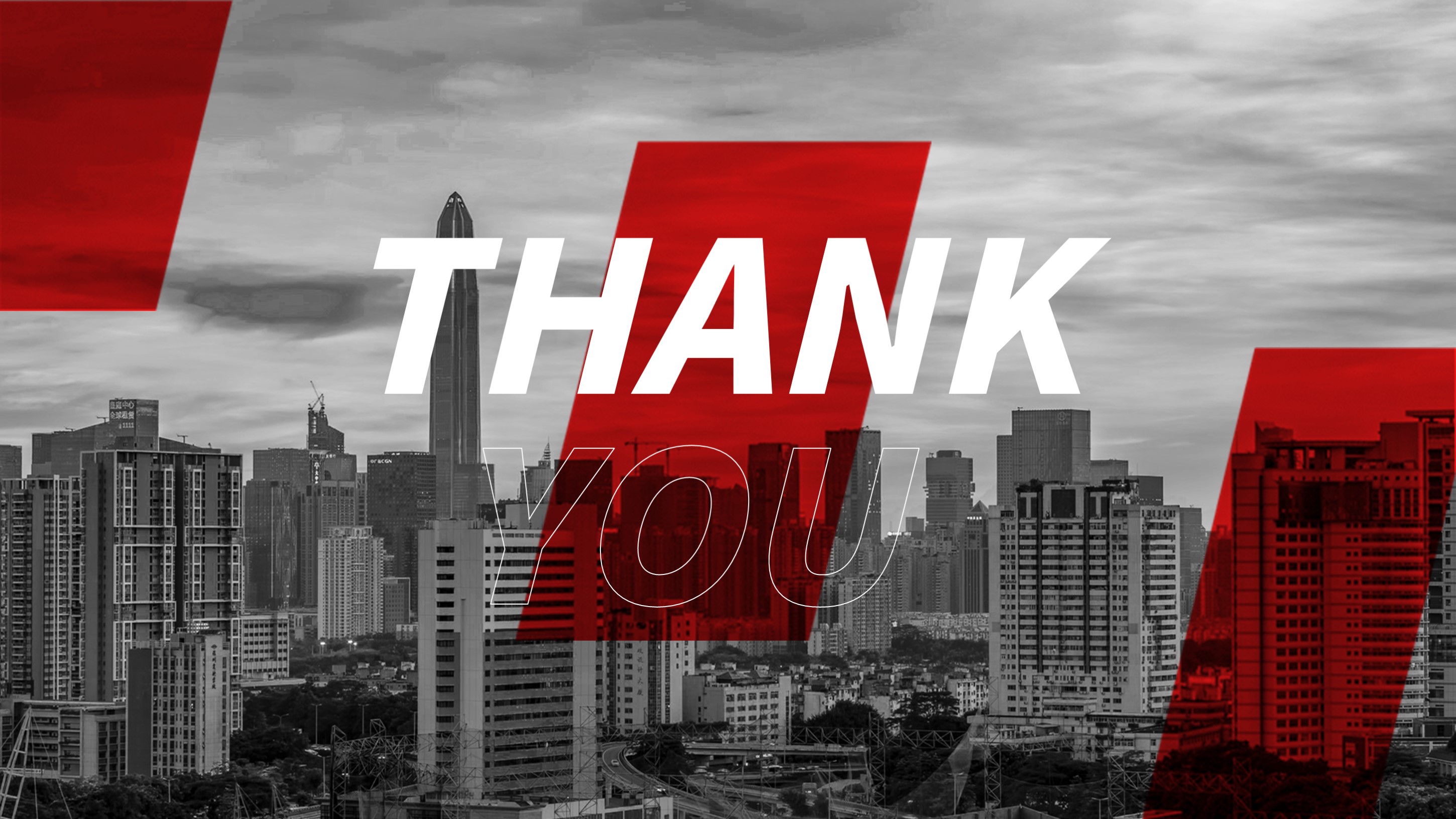 一份红黑双色调ppt模板