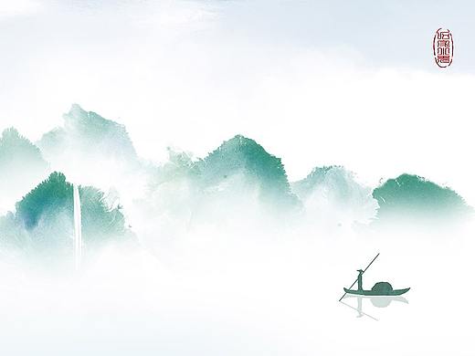 【中国风山水画】云青青兮欲雨，水澹澹兮生烟。